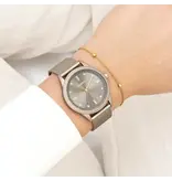 OOZOO C11358 watch with taupe metal mesh bracelet