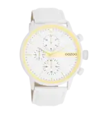 OOZOO C11313 watch with white leather strap