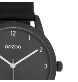 OOZOO C11079 watch with black leather strap