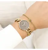 OOZOO C20358 watch with gold coloured chunky chain bracele