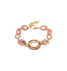 Les Cordes PAN77 (AB) (ARMBAND) VIEUX ROSE