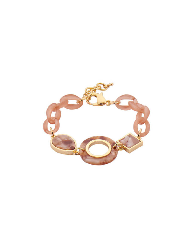 Les Cordes PAN77 (AB) (ARMBAND) VIEUX ROSE