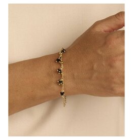 Les Cordes ELIO (AB) ARMBAND ZWART