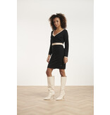 Smashed Lemon 24632 KNITDRESS - BLACK/SAND