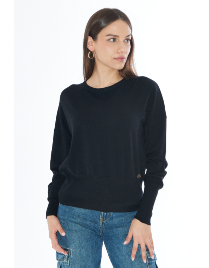 YES-ZEE M051 MAGLIA DONNA -NERO