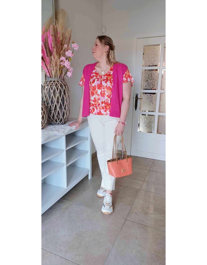 Smashed Lemon 25210 TOP - PEACH/MULTICOLOR