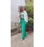 Smashed Lemon 25083 BLOUSE-GREEN/WHITE