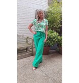 Smashed Lemon 25083 BLOUSE-GREEN/WHITE