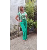 Smashed Lemon 25083 BLOUSE-GREEN/WHITE