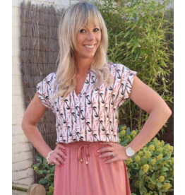 Smashed Lemon 25060 BLOUSE - SAND/MULTICOLOR
