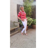 Smashed Lemon 25110 KNIT TOP-RED/MULTICOLOUR
