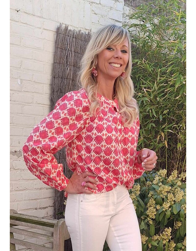 C'est Beau la Vie! 65CB2CH104 FLAMBY CHEMISE - ROUGE POP