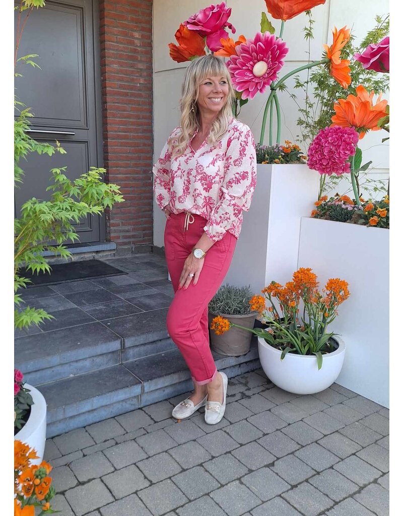 C'est Beau la Vie! 65CB2PS804 JOHANNA PANTALON - CERISE