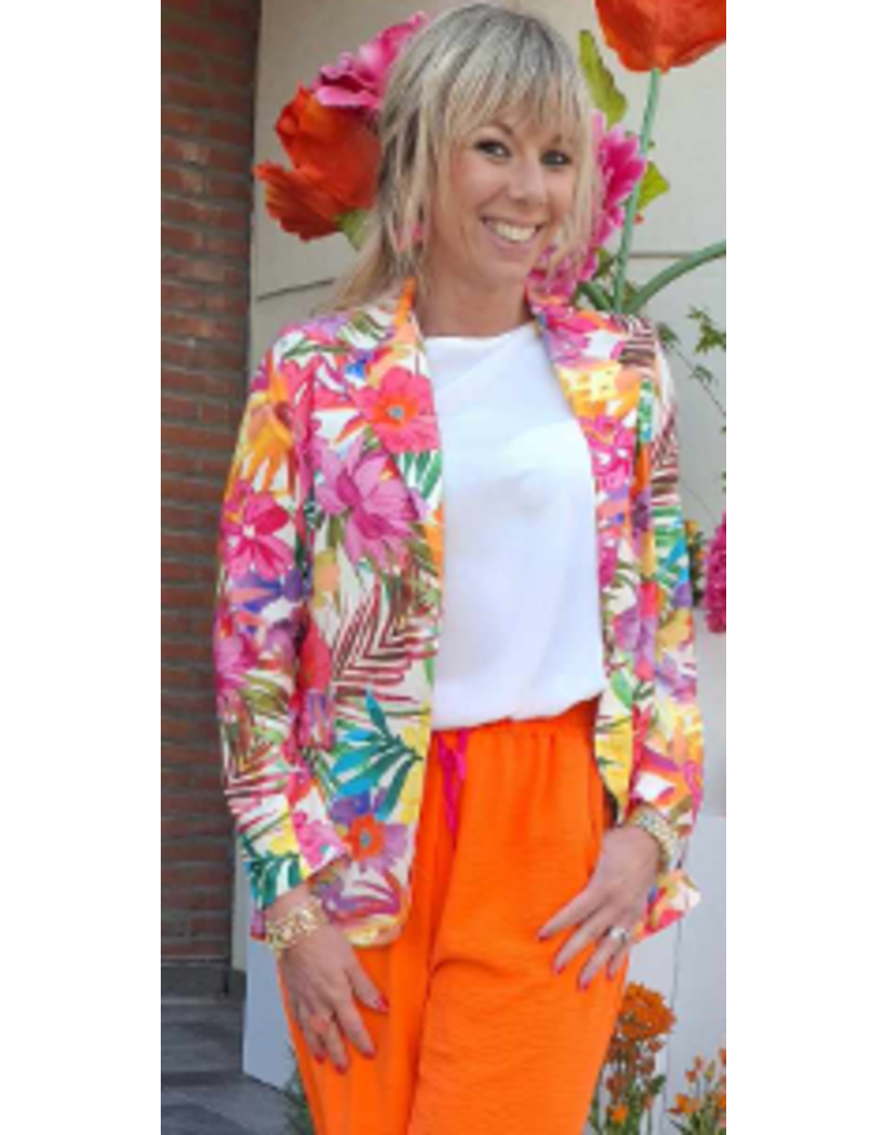 CHARMING GIRL BLAZER CLYDE RPINT - MULTICOLOR