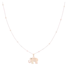 OOZOO NECKLACE ELEPHANT SN-2026 - ROSE GOLD