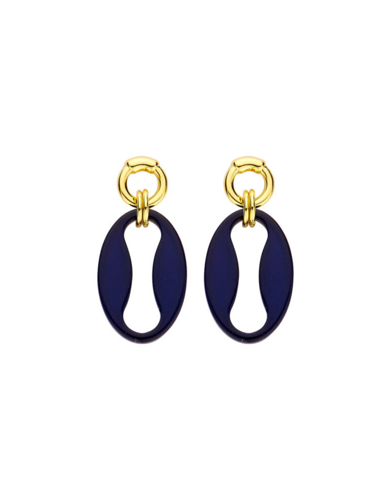 Les Cordes DALON (OB) OORBELLEN DONKERBLAUW