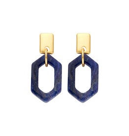 Les Cordes KIT(OB) OORBELLEN BLAUW