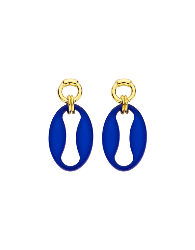 Les Cordes DALON (OB) OORBELLEN FEL BLAUW