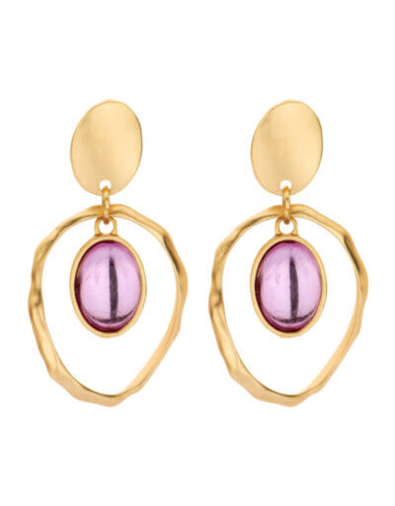 Les Cordes GWEN (OB) OORBELLEN LILA