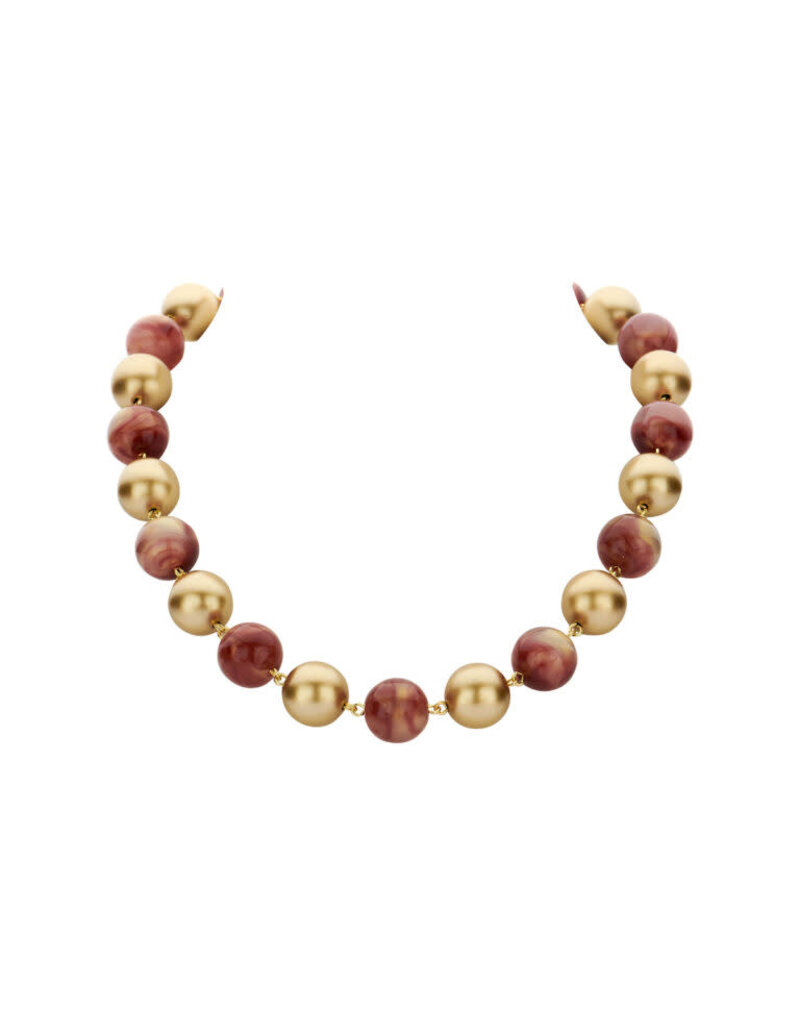 Les Cordes DALI COLLIER AUBERGINE