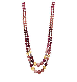 Les Cordes PAN87LANG COLLIER AUBERGINE
