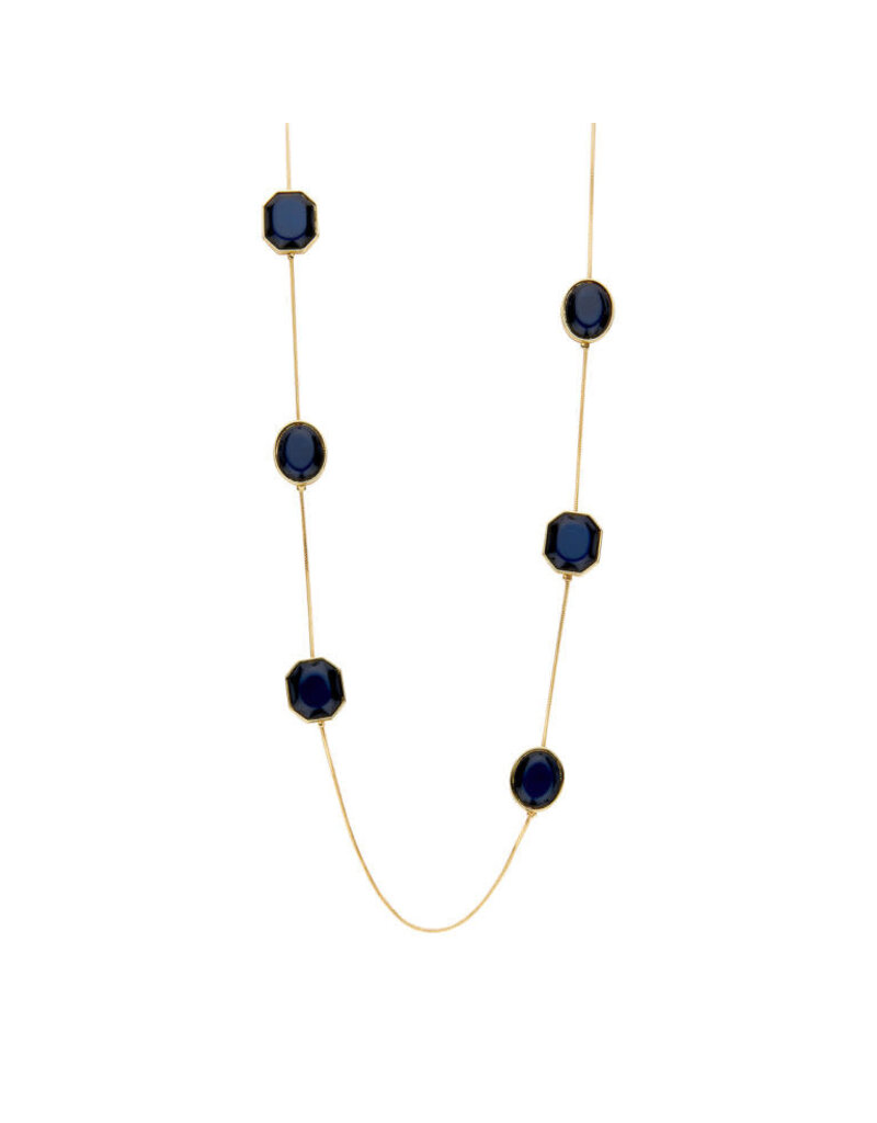 Les Cordes KOLLILANG COLLIER DONKERBLAUW