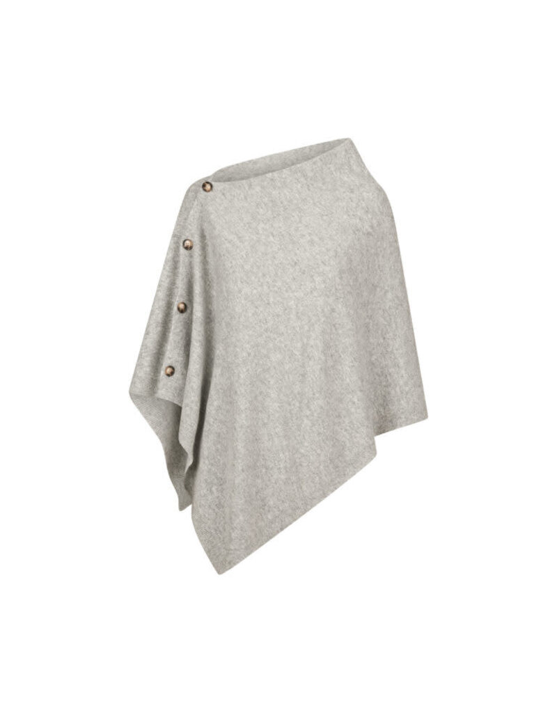 Les Cordes LCPONCHO2 PONCHO LICHT GRIJS