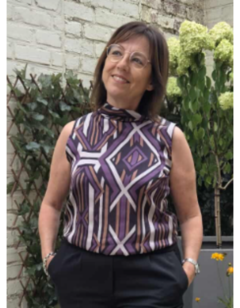 ARTIGLI ACBL003240-BLUSA SMANICATA-MULTICOLOR