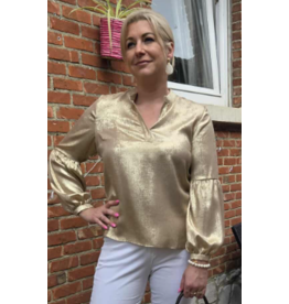 Green Ice TAMALE-BLOUSE-GOLD