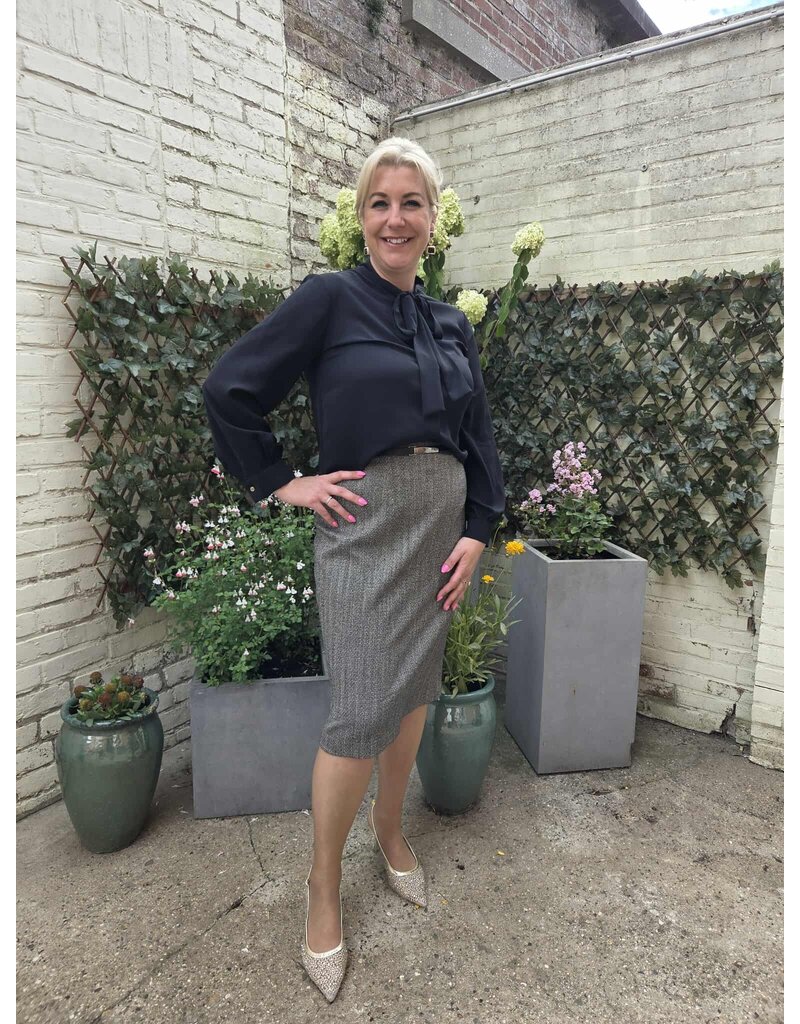 ARTIGLI ACGO002990-GONNA SPIAGATA-NERO/AVORIO