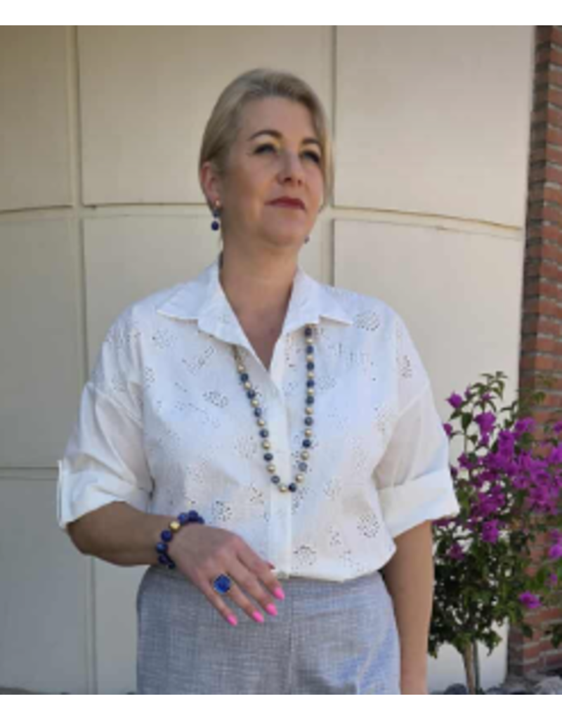 Bellita BELLIS-BLOUSE-WHITE