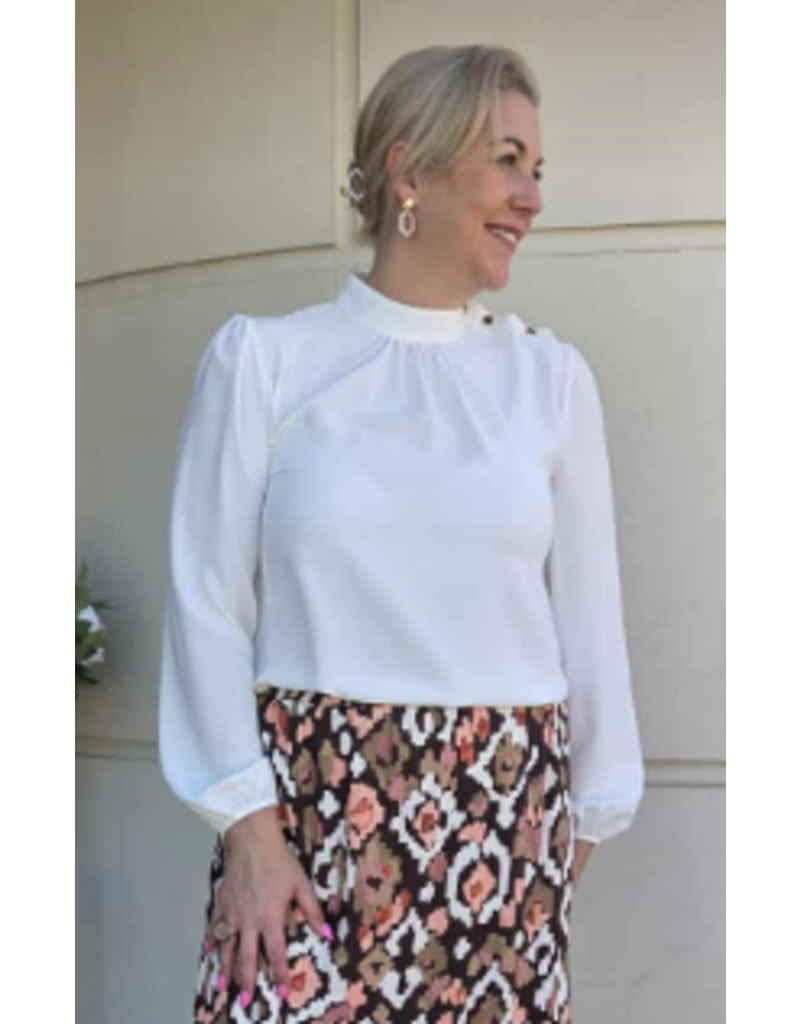 ARTIGLI ACBL003232-BLUSA COLLO-PANNA