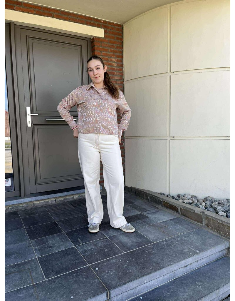 C'est Beau la Vie! 66CB2JE100-PANTALON-ECRU