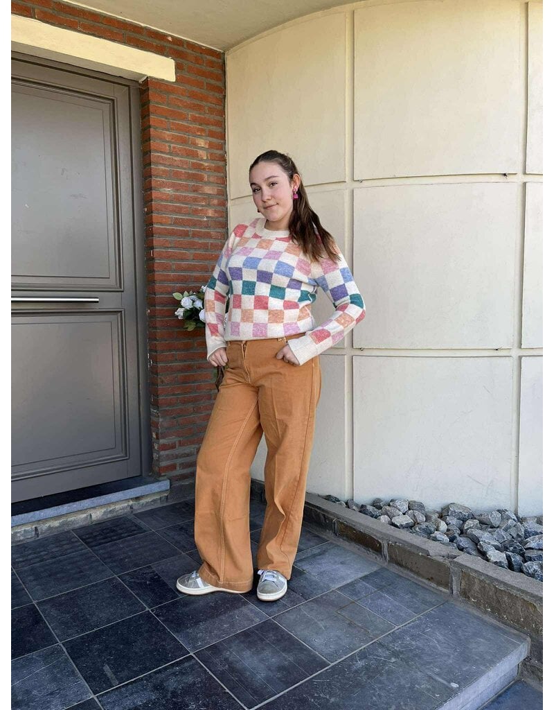 C'est Beau la Vie! 66CB2JE100-BROEK-CARAMEL