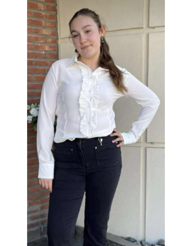 ARTIGLI ACCA003029-CAMICIA ROUCHES-PANNA