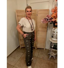 Mondieux Madame MM-BROEK-KAKI/PRINT