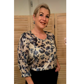Green Ice QEELY-BLOUSE-BLUE