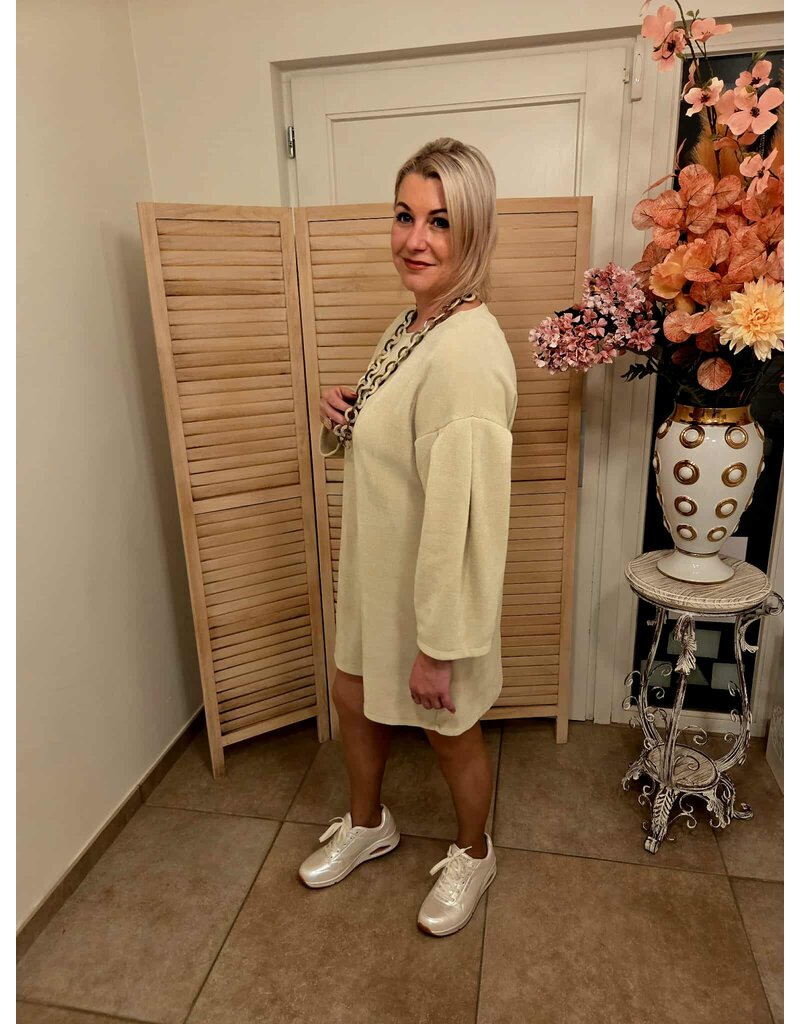 JUST WOMAN BY MATTEO CARENNO B514 DRESS OFF-WHITE