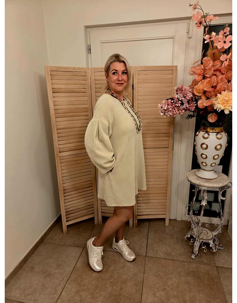 JUST WOMAN BY MATTEO CARENNO B514 DRESS OFF-WHITE