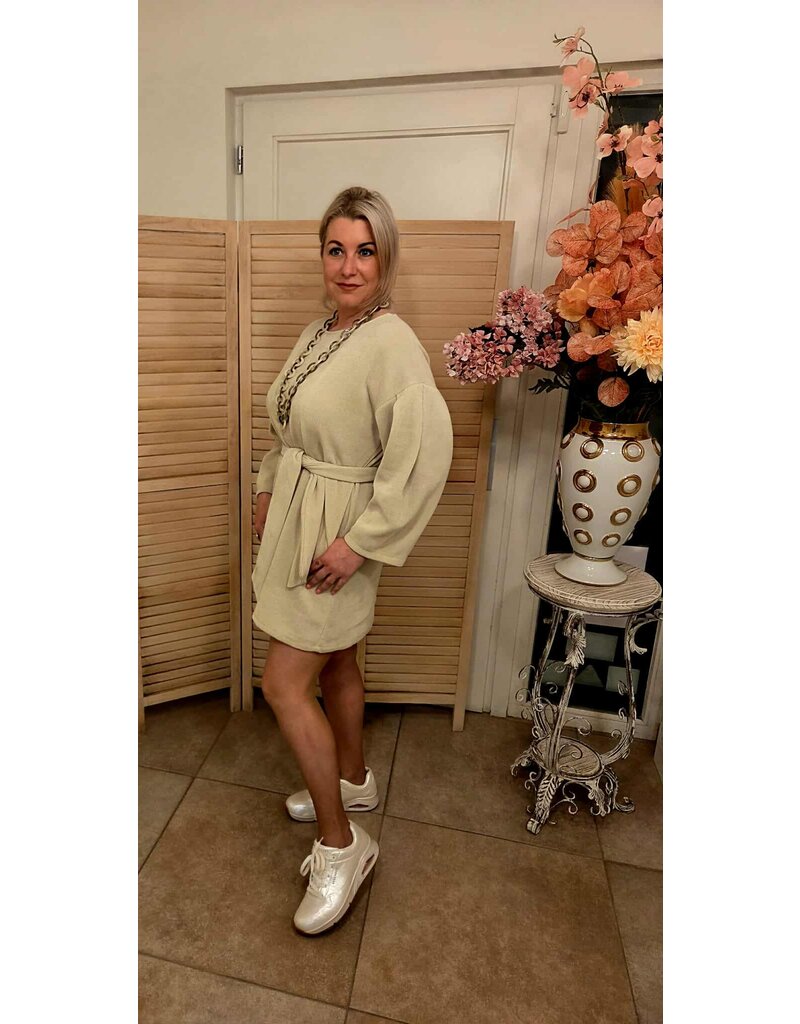 JUST WOMAN BY MATTEO CARENNO B514 DRESS OFF-WHITE