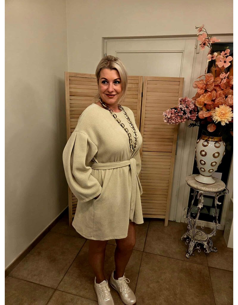 JUST WOMAN BY MATTEO CARENNO B514 DRESS OFF-WHITE