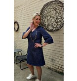JUST WOMAN BY MATTEO CARLINO B514 DRESS BLUE