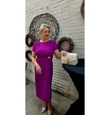 JUST WOMAN BY MATTEO OTRANTO B514 DRESS MAGENTA
