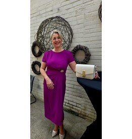 JUST WOMAN BY MATTEO OTRANTO B514 DRESS MAGENTA