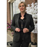 Mondieux Madame MONDIEUX MADAME BLAZER ZWART STREEP