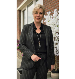 Mondieux Madame MONDIEUX MADAME BLAZER ZWART STREEP