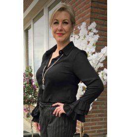 ARTIGLI ACCA003364-CAMICIA ROUCHES-NERO
