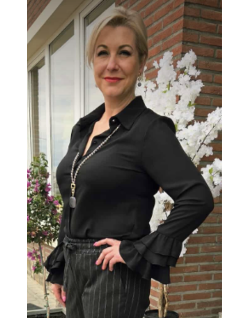 ARTIGLI ACCA003364-CAMICIA ROUCHES-NERO
