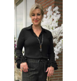 ARTIGLI ACCA003364-CAMICIA ROUCHES-NERO