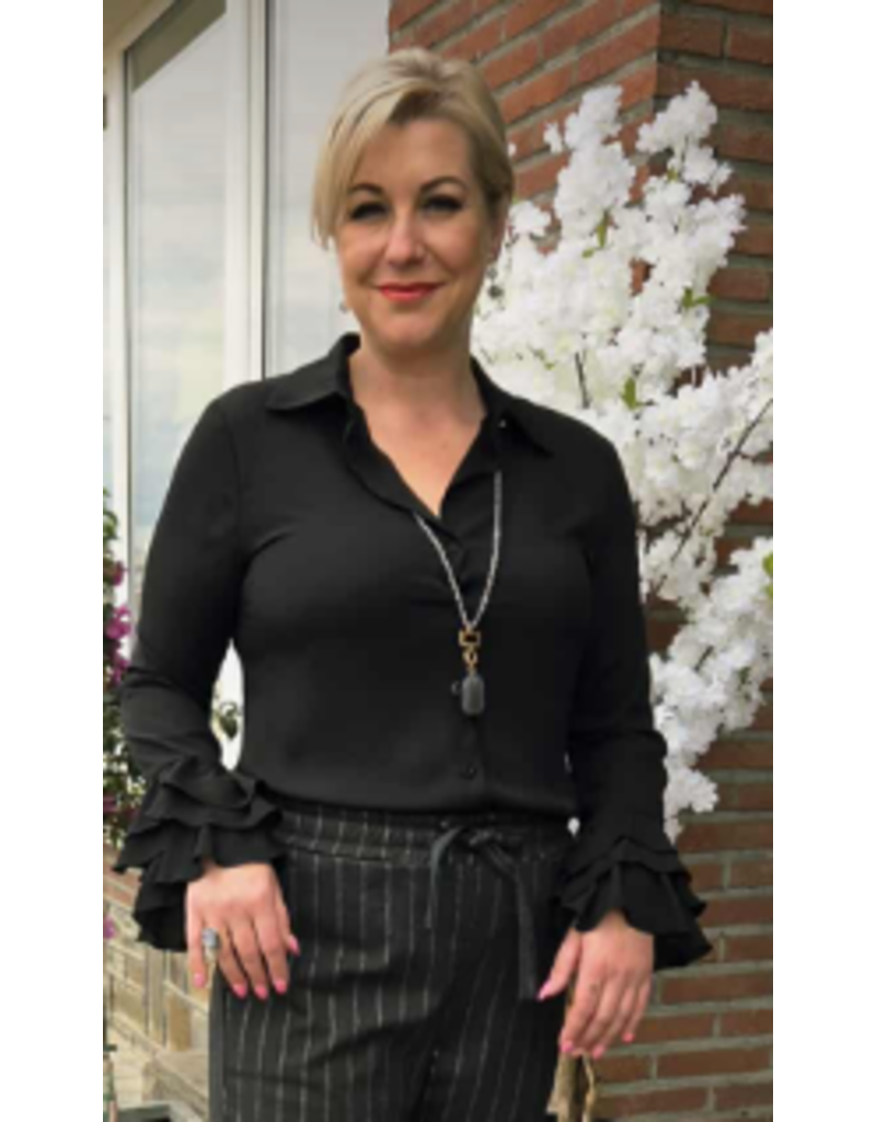 ARTIGLI ACCA003364-CAMICIA ROUCHES-NERO